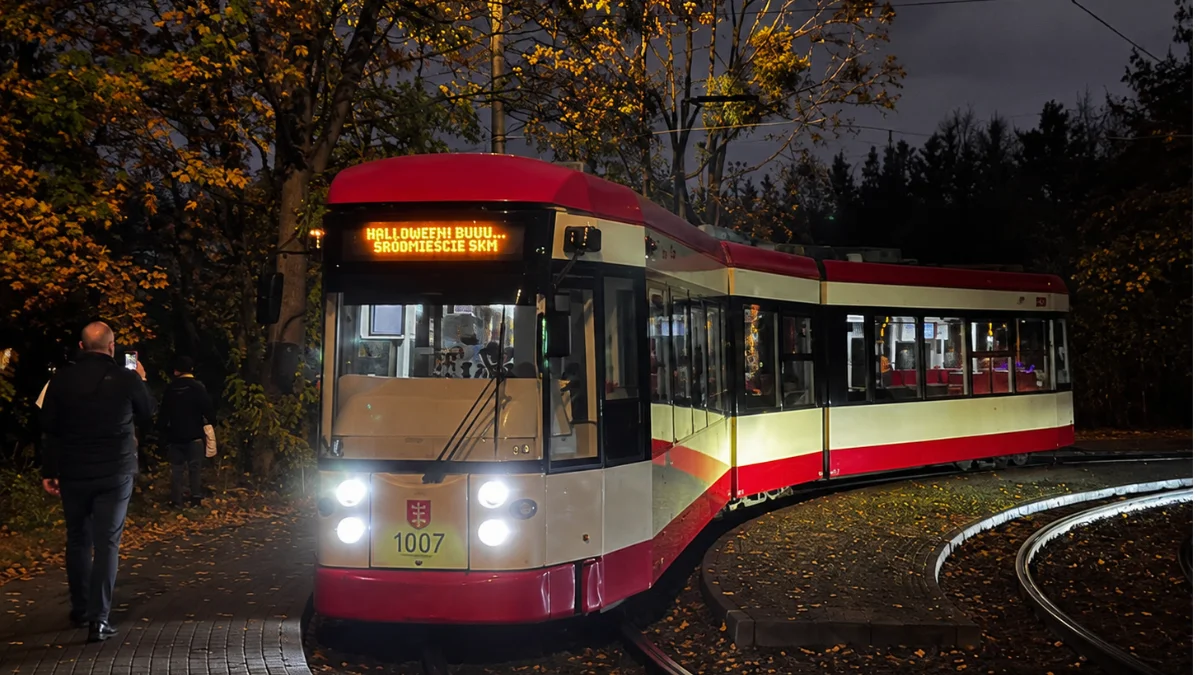 Halloweenowy tramwaj w Gdańsku