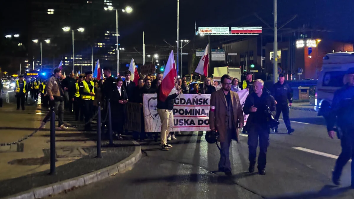 Antyrządowy marsz w Gdańsku
