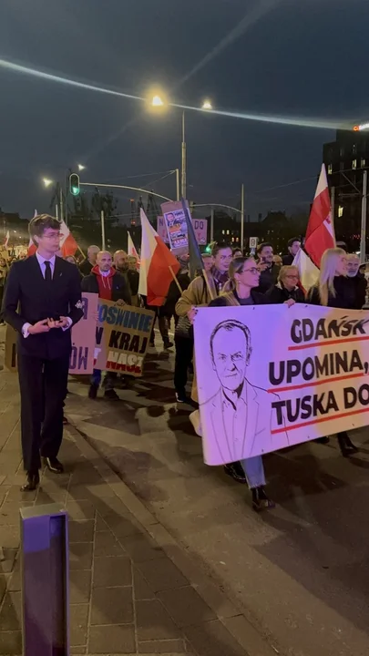 Antyrządowy marsz w Gdańsku