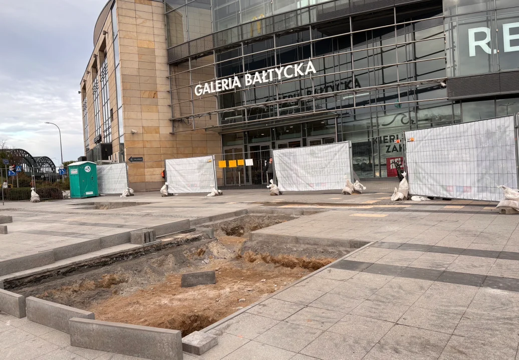 Rozbruki pod Galerią Bałtycką